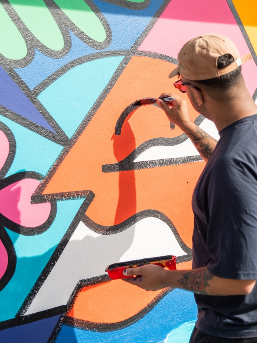 Blok and SJ Artists Bring Vibrant Mural To Transform Sea Point’s&nbsp;Promenade