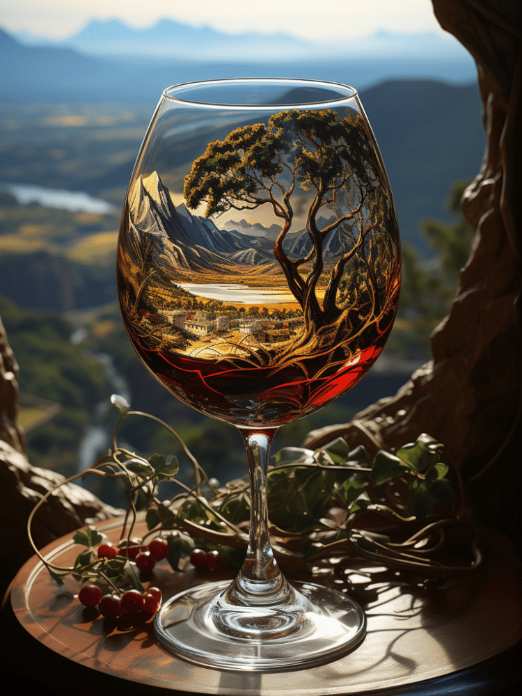 Artificial intelligence transcends the world of wine into a realm of artistic expression